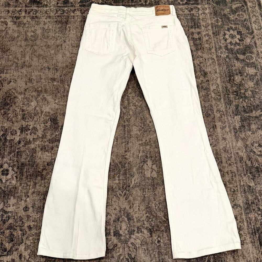 Vintage White Levis Signature Mid Rise Flare Bootcut Jeans Women Size M Misses 6 - Picture 4 of 8